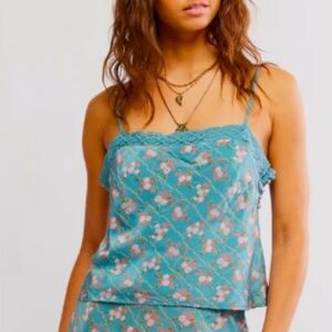 Bali Margot Top NWOT mineral blue combo